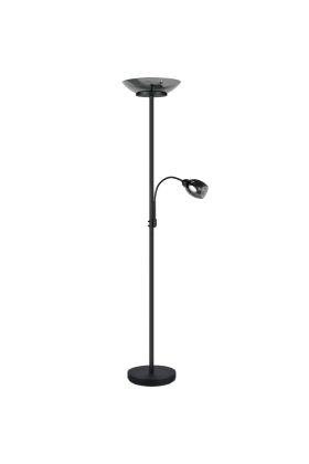 Reality Gerry R40063132 zwarte uplighter met leeslamp