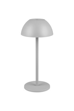 Reality Ricardo R54106177 grijze tafellamp van metaal op batterijen met LED licht naar boven en beneden