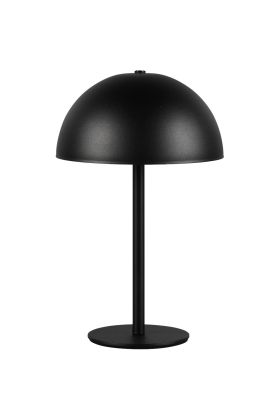 Reality Munoz R54891132 zwart oplaadbaar tafellampje van metaal op batterijen