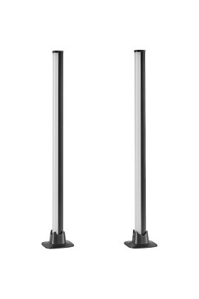 Trio Boy R55392102 twee zwarte staande lampen met geluid gestuurd LED licht