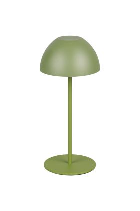 Reality Ortiz R55601115 groen oplaadbaar tafellampje van kunststof voor buiten