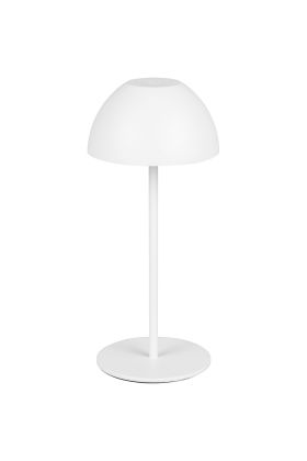 Reality Ortiz R55601131 wit oplaadbaar tafellampje van kunststof voor buiten