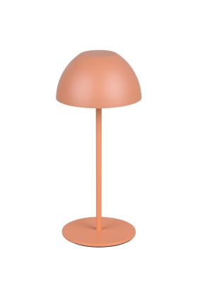 Reality Ortiz R55601140 abrikoos kleurig oplaadbaar tafellampje van kunststof voor buiten