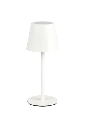 Reality Diaz R55961131 witte oplaadbare tafellamp voor buiten met licht venster naar boven en beneden