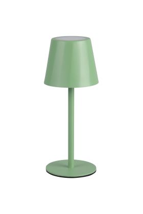 Reality Diaz R55961149 pistache groene oplaadbare tafellamp voor buiten met licht venster naar boven en beneden