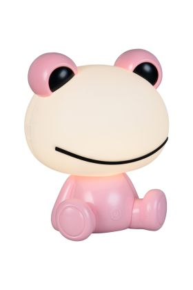 Reality Hopper R57971193 roze kinderlamp in de vorm van een kikker met lichtgevende kop met wit licht