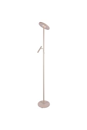 Freelight Stanza S4360C creme kleurige uplighter met dunne leeslamp en geintegreerde LED