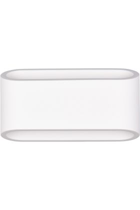 Trio Dadi overschilderbare 11,5cm grote kubusvormige wandlamp van gips met lichtopening naar boven en beneden van