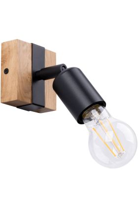 Sollux Zuca SL.1295 zwarte spot van hout en metaal