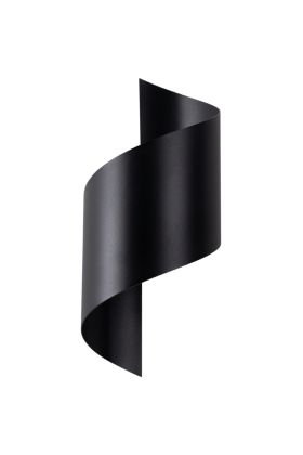 Sollux Talassa SL.1309 zwart metalen gebogen wandlamp