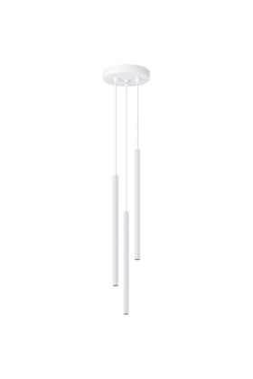 Sollux Arche SL.1340 wit geribbelde buis hanglamp