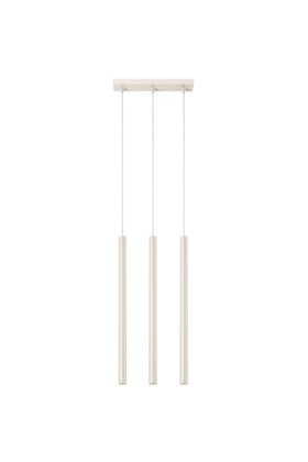 Sollux Pastelo SL.1514 beige hanglamp met drie buisvormige kappen