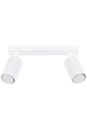 Sollux Karbon SL.1542 wit geribbelde spot