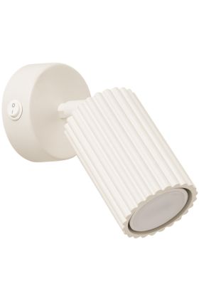 Sollux Karbon SL.1598 beige geribbelde wandspot